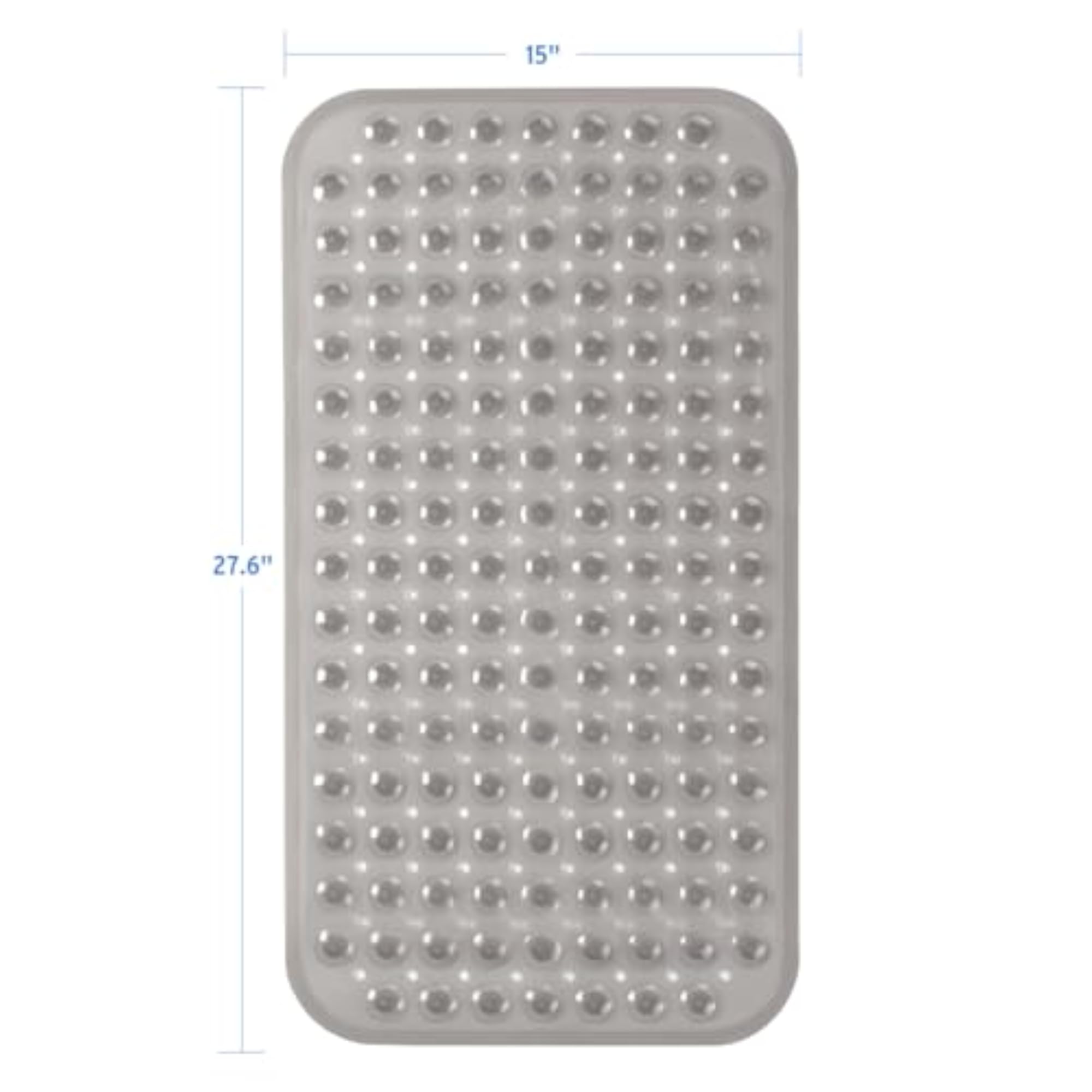 Medium Non-Slip Shower Bath Mat with Suction Cups