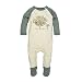 Burt's Bees Baby Baby Boys' Organic Long Sleeve Footed Coverall, Tree on the Patch, 0-3 Months