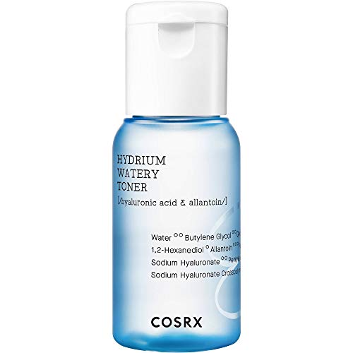 COSRX Hydrium Watery Toner, 50ml / 1.69 fl.oz | Hyaluronic Acid Moisture Toner | Korean Skin Care, Cruelty Free, Paraben Free