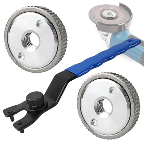 Juego de Llaves para Amoladora Angular Ajustable, Duradero y Ajustable, Juego de Llaves para Amoladora Angular Ajustable, Fácil de Transportar, Adecuado para Amoladora Angular M14