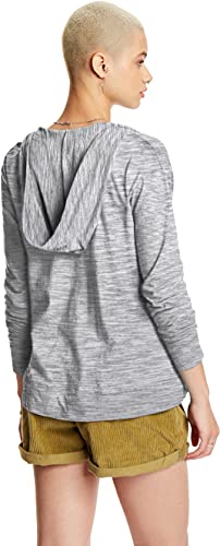 Image of Hanes Women's Lightweight Full Zip Hoodie, Textured Cotton Zip Up, T-Shirt Hoodie