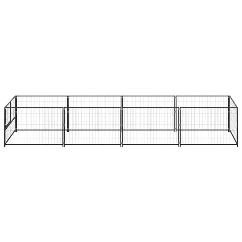 Eleganz Hundezwinger aus Stahl 4 m² - Robuster und sicherer Auslauf für Hunde im Garten - Ideal für mittelgroße Hunde - Wetterfest und langlebig