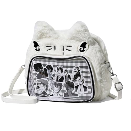 Image of Cute Cat Ita Bag Pin Display Backpack Kawaii Furry Ita Bag Crossbody Y2k Aesthetic Shoulder Purse(Pins NOT Included)