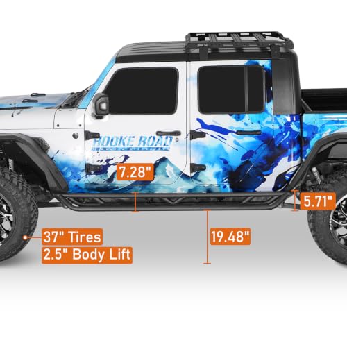 Estribos laterales para Jeep Gladiator JT 2020-2026 miniatura 5