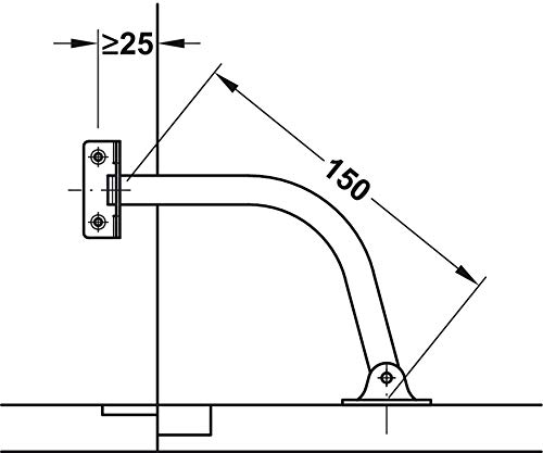 Gedotec Limitatore di apertura per ante dei