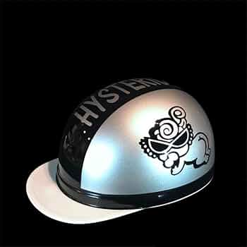 カスタムペイントヘルメット半キャップ　大理石　ヒスミニ　マグザム　ロケットカウル カスタムペイントヘルメット半キャップ 大理石 ヒスミニ