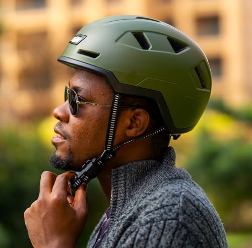 Image of XNITO Bike Helmet with LED Lights - Urban Bicycle Helmet for Adults, Men & Women - CPSC & NTA-8776 Dual Certified - Class 3 E-Bikes, Scooters, Onewheel, Commuter, Mountain
