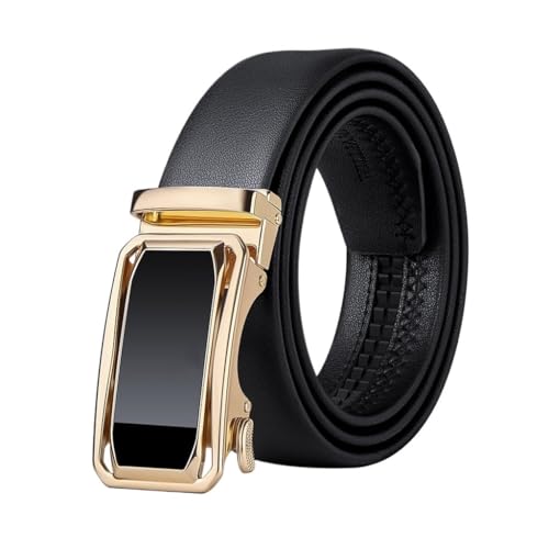 Men's Leather Belt Business Automatic Buckle Casual Belt Men's Cowhide Belt