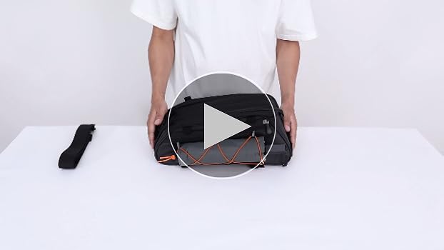 Amazon.co.jp: MOSISO 自転車ラックバッグ、2つ取り外し可能なバイク