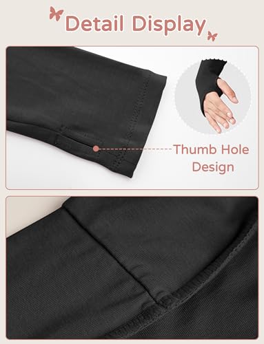 SEAUR Girls Ballet Dance Bolero Shrug Top Long Sleeve Thumbhole Cooling Wrap Top for Gymnastic Leotard3