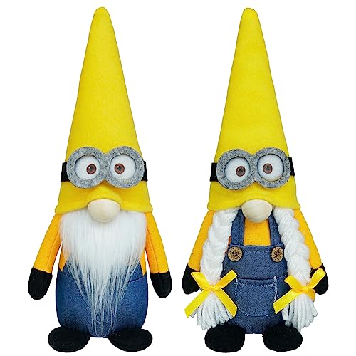Little Yellow Gnomes Plush Decor,Farmhouse Kitchen Table Decor,...