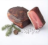 Schwarzwald Metzgerei Schaufler Schwarzwälder Räucherschinken, Im Buchenrauch Gereift, am Stück, Traditionell Handgesalzen, 60 Tage Haltbar (1kg)
