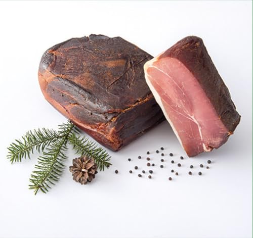 Schwarzwald Metzgerei Schaufler Schwarzwälder Räucherschinken Im Buchenrauch Gereift am Stück Traditionell Handgesalzen 60 Tage Haltbar (1kg)