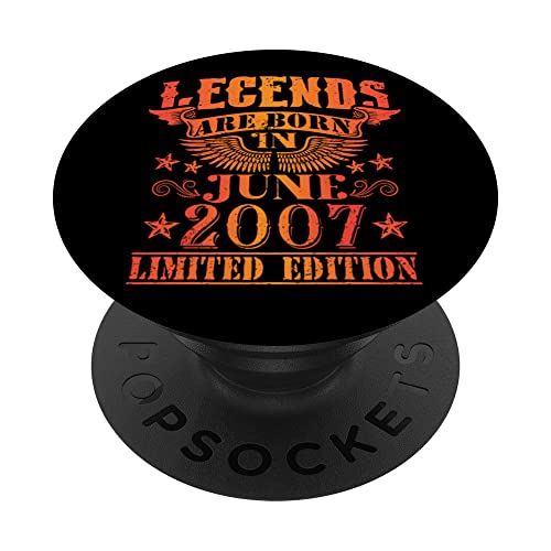 Cumpleaños Junio 2007 Edición Limitada Regalo Legend June PopSockets PopGrip Intercambiable