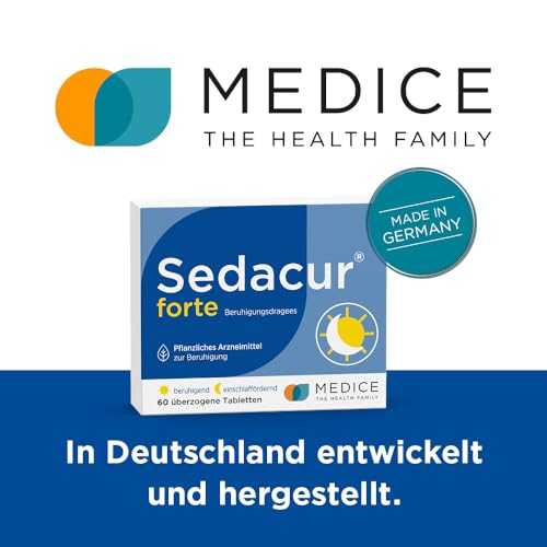 Sedacur forte 60 Dragees - bei Einschlafstörungen & Unruhezuständen - pflanzlich - schlafmittel