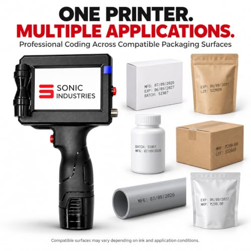 SONIC INDUSTRIES Handheld Thermal Inkjet Printer - Image 6