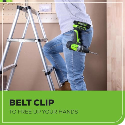 Image of Greenworks 24V Brushless 2PCS Cordless Power Tool Combo Kit, 1950 in-lbs Impact Driver and 530 in-lbs Hammer Drill, with a 2Ah Battery and 2A Fast charger
