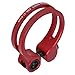 RiToEasysports Bike Seat Post Clamp, Bicycle Seatpost Clamp Aluminum Alloy Hollow Design for Mountain Road Bike 27.2mm 28.6mm Seat Tube (Red)