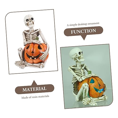 Squelette d'halloween décor de la maison figurine résine unique - 2