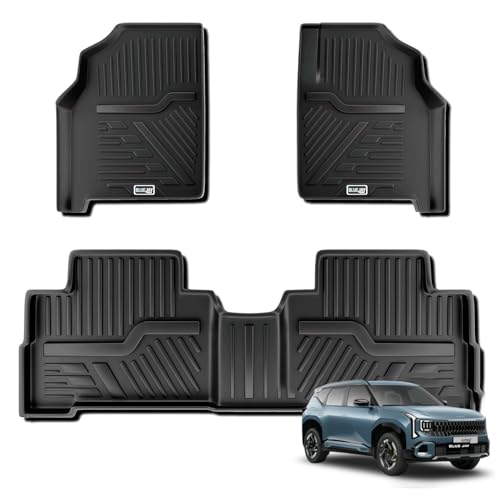 Image of Blue Jay Ultra TPE Car Floor Mats | SELTOS (2026-TILL Date) Premium Luxury Mats | Washable Waterproof All Weather Mats | Black