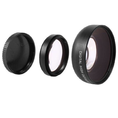 Qtqgoitem 46mm 0.45X Magnifier Multi Coated Wide Angle Macro Lens Filter for DSLR Camera (model: e5b 46d de6 ef2 49b)