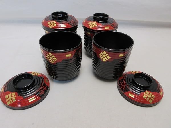 お椀 吸物椀 茶懐石 煮物椀 骨董 漆器 4脚 G54 2025年最新