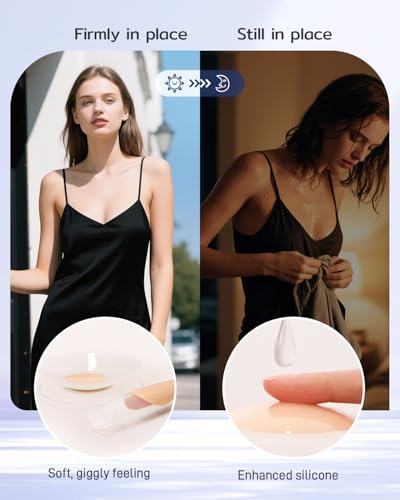 Niidor Transparent Nipple Covers For Women Seamless Silicone Pasties Nipple Covers Reusable 2025 Upgraded Breast Petals3