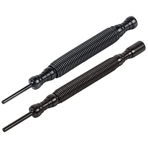 ARES 10075-2-Piece Hinge Pin Remover Punch Set - Includes Heavy Duty and Standard Hammerless Hinge Pin Removers - CNC-Precision Machined - Anti-Corrosion Black Phosphate Finish