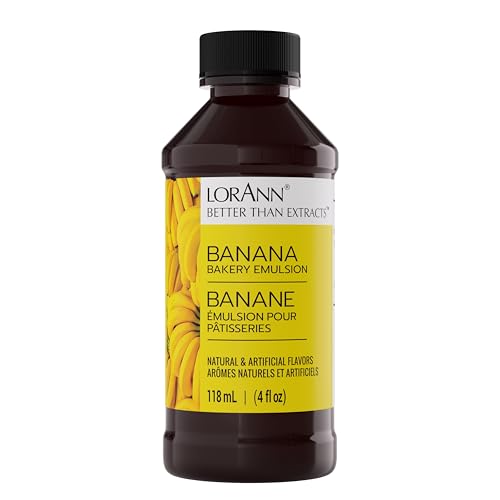 LorAnn Banana Bakery Emulsion, 4 Ounce Bottle