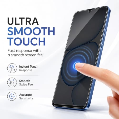 Image of FIRST MART Tempered Glass for Realme C100x, 9H 0.3 mm Full-Glue Screen Protector with Cable Protector, 3D Edge-to-Edge, HD Clear, Case-Friendly, Black, Pack of 1