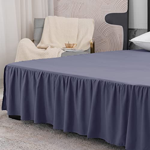 Image of Bed Skirt Full Size 14 Inch Drop Ruffled Bed Skirt with Split Corners