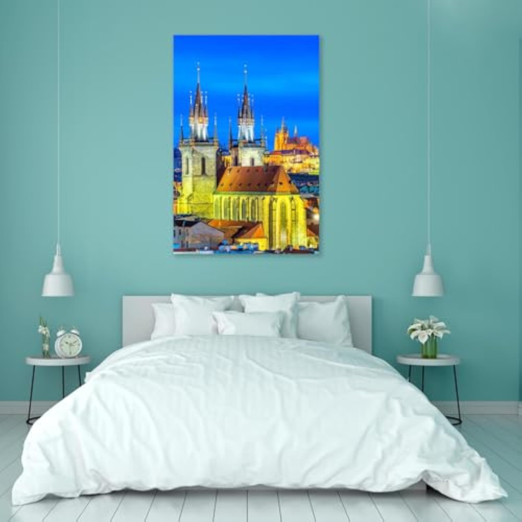 Night Prague Vinyl Wall Sticker