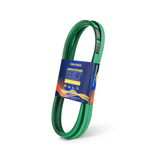 Image of [Upgraded Grip120] Canamax M154958 Secondary Deck Belt for 48 Inch Mower Deck J-Deere GT235 X300 X320 345 325 180 245 265 GX345 LX280 GT275 - Replaces 954-04055 754-04055 Aramid Cord 5 /8 inch x 111.4 inch