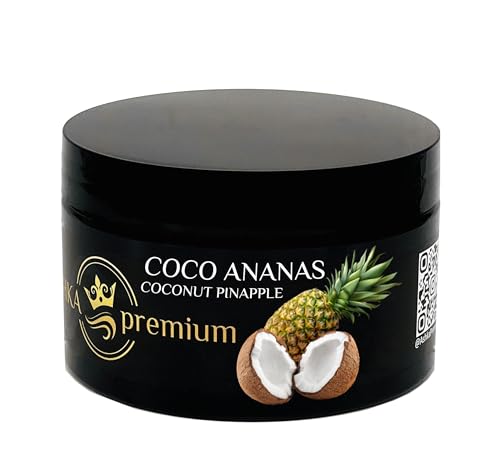 Ashka Premium goût chicha Coco Ananas - Pot 250 Gr - saveur shisha narguilé
