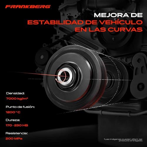 Polea de cigüeñal Frankberg para Ducato Furgoneta 250 2.3L y Daily VI 3