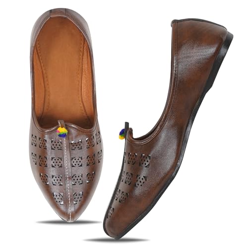 Image of DFR Mens Juttis Ethnic Mojaris | Casual Loafers Juti Shoe for Men