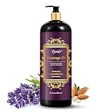 Pjordo Aromatherapy Lavender Massage Oil for Skin, 296ml Relaxing Body Massages Oil for Massage Therapy, with Grape Seed, Sweet Almond & Jojoba, Spa Quality Oils for Soothing, Calming