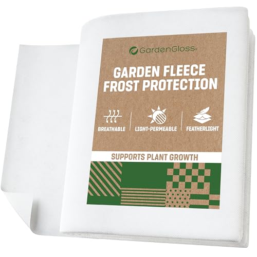 GardenGloss Frost Protection Garden Fleece - Winter Fleece - Plant Winter Protection Membrane - (1.5 m x 10 m)