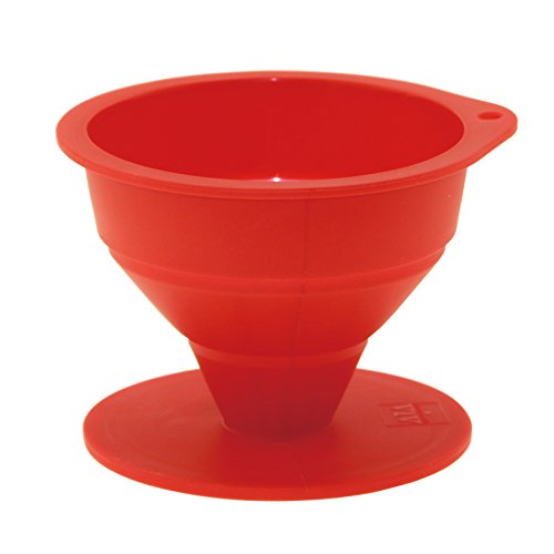 ワールドクリエイト ドリッパー コーヒー 折りたたみ レッド 4カップ