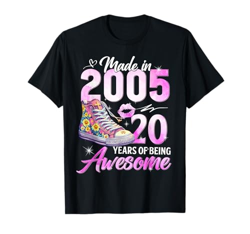 Chapter 20 EST 2005 20 Years Old Gifts 20th Birthday Queen Camiseta