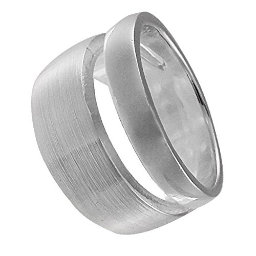 Anneau Chic-Net argent 925 bague mate unisexe fait main