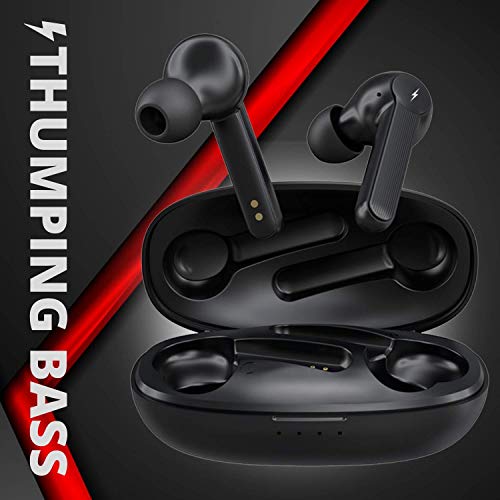 Image of Fire-Boltt Buds 1200 True Wireless Earbuds, Auto Noise Cancellation, BT5.0, Full Smart Touch Control Bluetooth Earphones with Voice Assistance & HD Stereo Sound (Black)