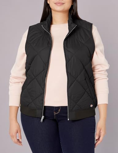 Dickies Women's Quilted Bomber Vest – Lightweight Insulated Utility Outerwear with Pockets for Construction & Outdoor3