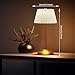 JHPGEOE Cordless Metal Desk Lamp,Touch Sensor Control LED Table Lamp,3 Way Dimmable Nightstand Lamp with Fabric Shade Desk Lamp for Living Room, Dorm, Home Office Premium Food Grade Silicone