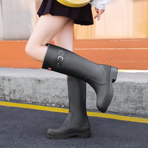 starflare Gummistiefel Damen Knöchelhohe Stiefel Wasserdichte Gummistiefel für Gartenarbeit & Outdoor Leichte & Bequeme Damen Gummistiefel für Spaziergänge, Angeln & Mehr