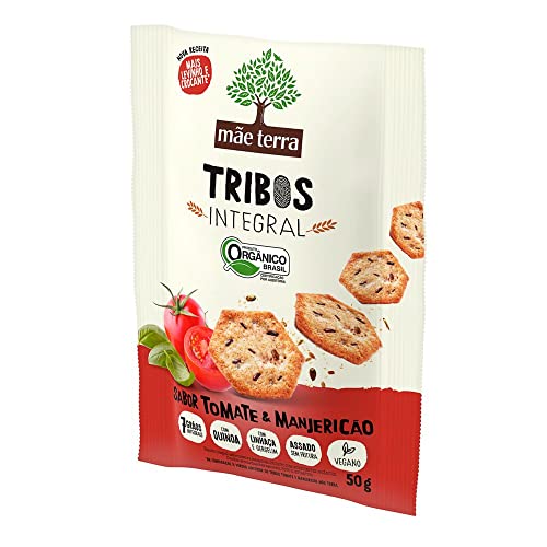 Mãe Terra Biscoito Salgado Orgânico Tribos Tomate E Manjericão 50G