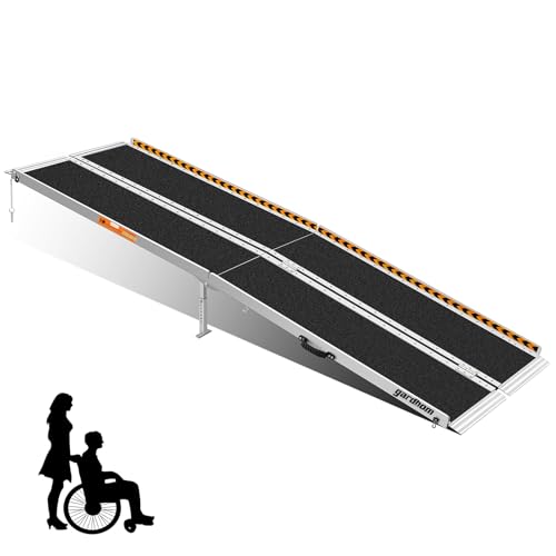 gardhom Rampas para Silla de Ruedas y Minusválidos 244x74cm con Patas