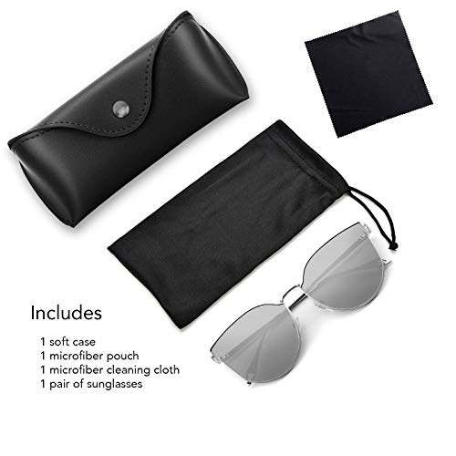 Cat Eye Sunglasses for Women and Men with Oversize Sunglasses with UV Protection Mirrored Lenses3