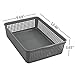 Nicesh A4 Size Plastic Basket, Desktop File Storage Organization Tray, Set of 6 (Grey)