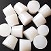 LGEGE White Tapered Shaped Solid Silicon Rubber Stopper Lab Stopper 10# Size 3 Pcs